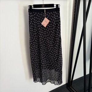 Miu Miu new floral print midi skirt